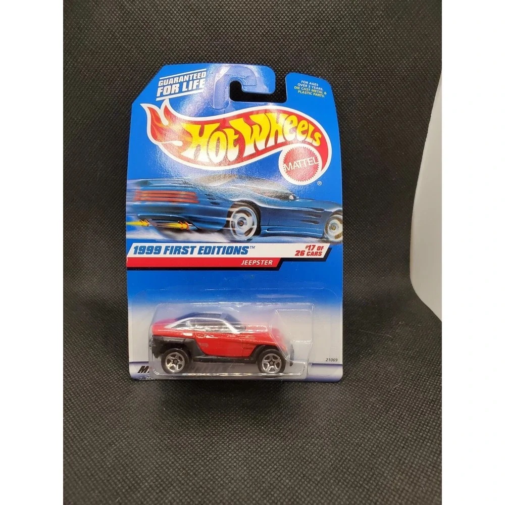 Hot Wheels #922 First Editions 17/26 JEEPSTER Red/Black w/Chrome 5 Spokes